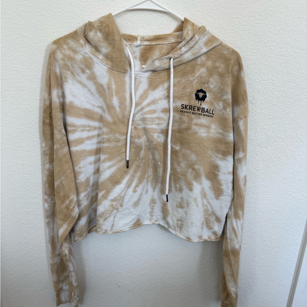 Screwball crop top hoodie